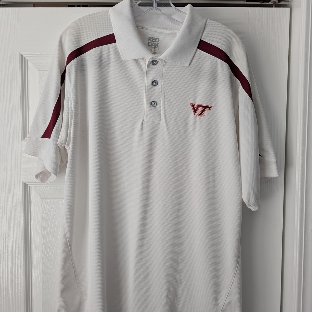 Men's Virginia Tech White Polo Shirt